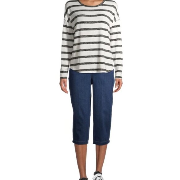 TIME AND TRU WOVEN PULL ON CAPRIS S (4-6) - Picture 1 of 12